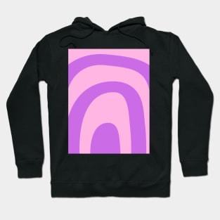 Boho purple and pink rainbow pattern Hoodie